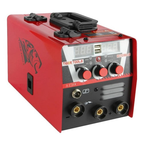 قیمت و خرید بهترین دستگاه جوش خانگی 1404؛ اینورتر کم مصرف و ارزان _ Tiger Tools 200 Amp MIGTIGMMA Welding Machine